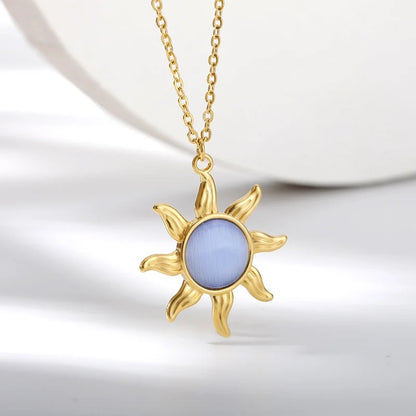 Opal Sun Necklace necklaces LUNARITY GARAGE   