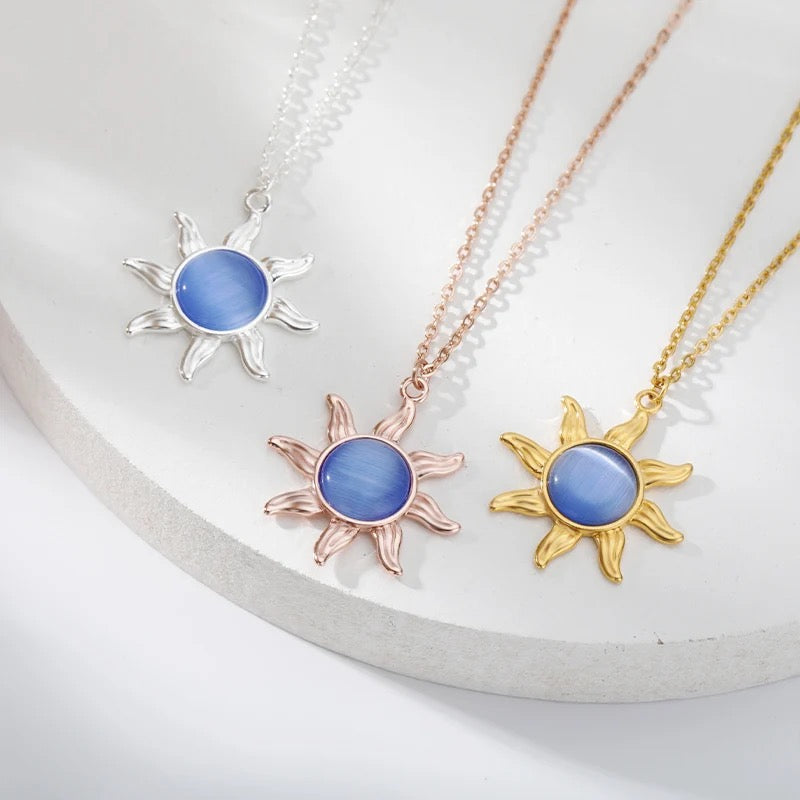 Opal Sun Necklace necklaces LUNARITY GARAGE