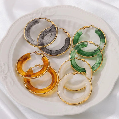 Acrylic Hoop Earrings earrings LUNARITY GARAGE   