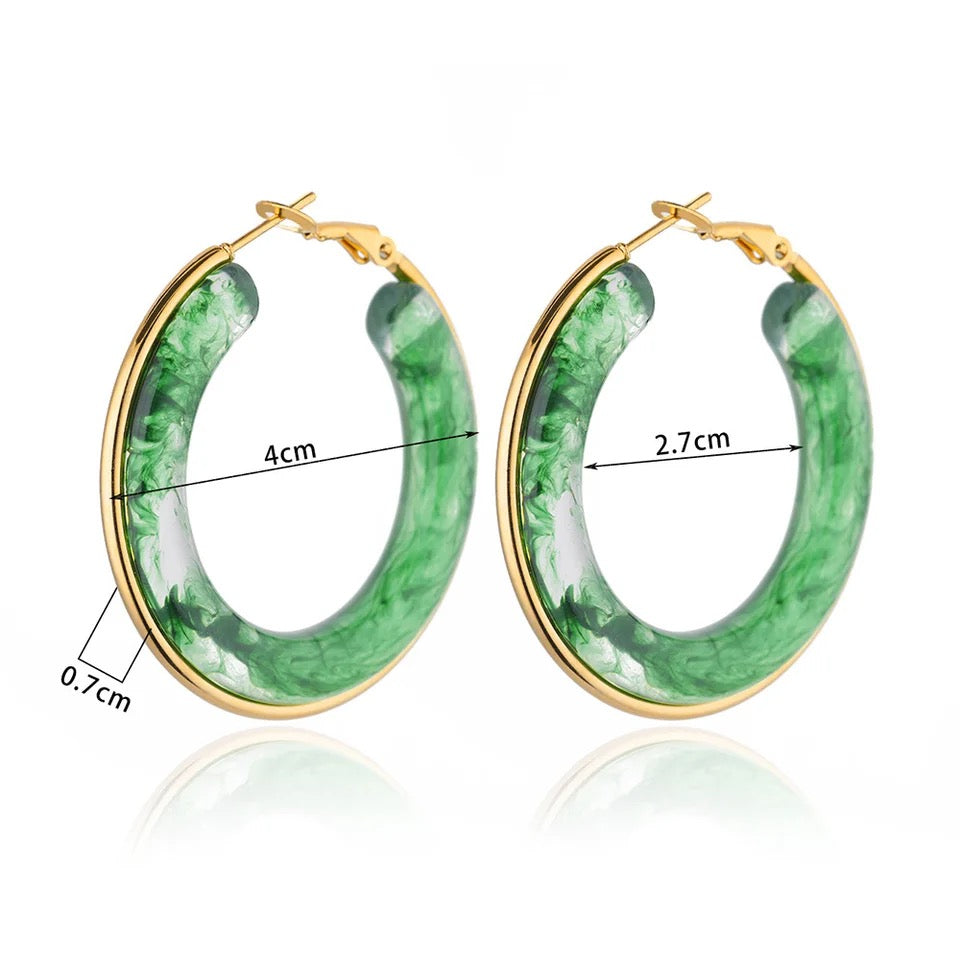 Acrylic Hoop Earrings earrings LUNARITY GARAGE   