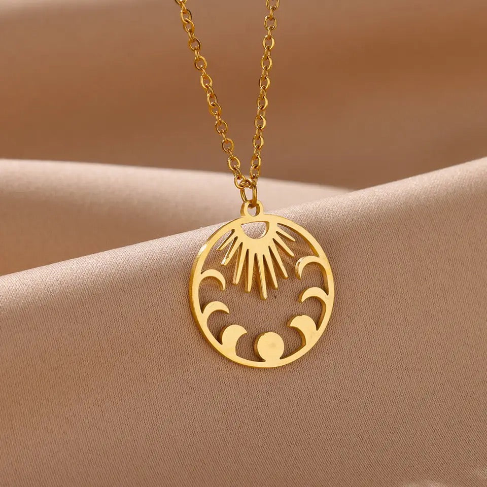 Sun and Moon Dancing Necklace necklaces LUNARITY GARAGE