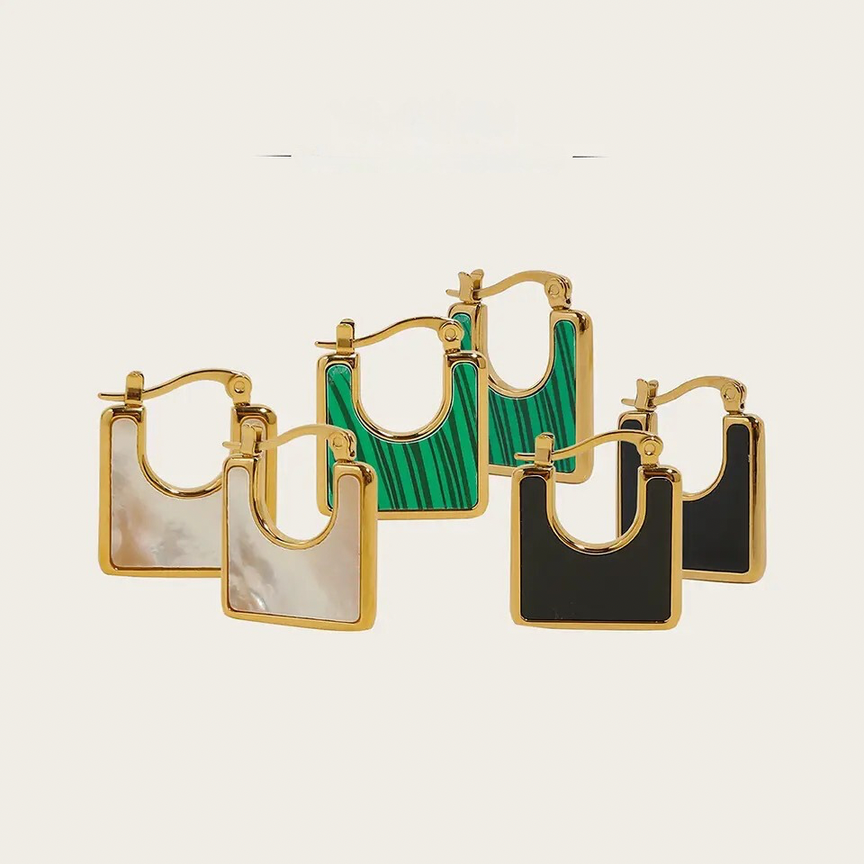 Vintage Square Earrings earrings LUNARITY GARAGE