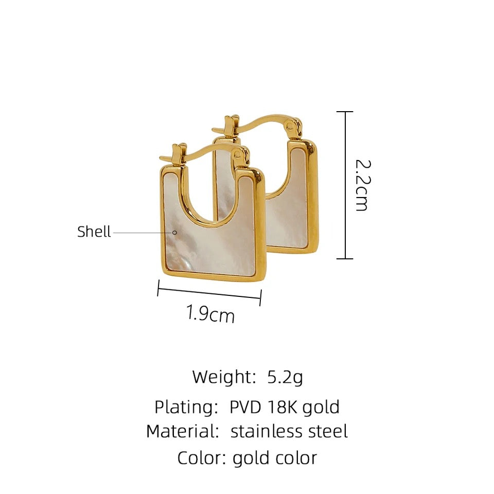 Vintage Square Earrings earrings LUNARITY GARAGE