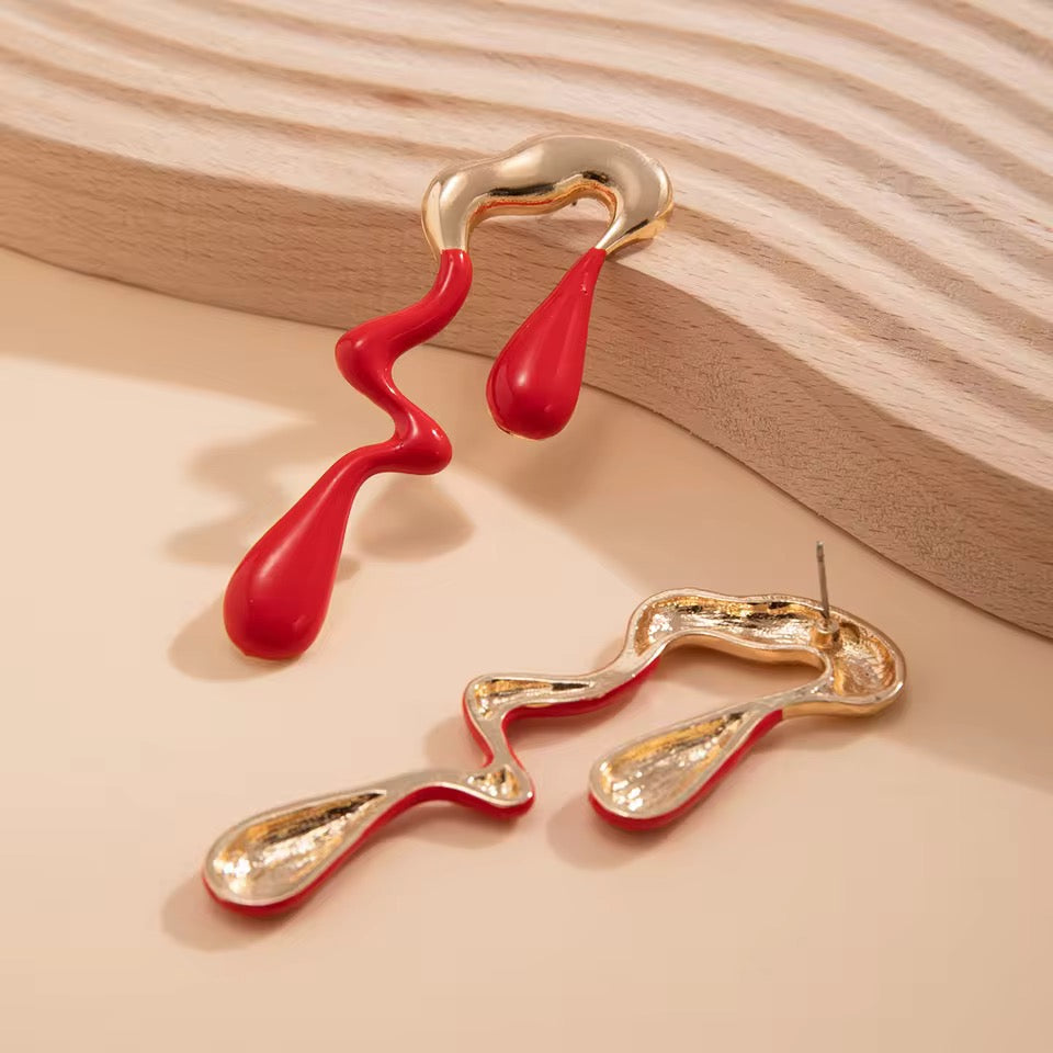 Punk Rebellious Rain Earrings earrings LUNARITY GARAGE