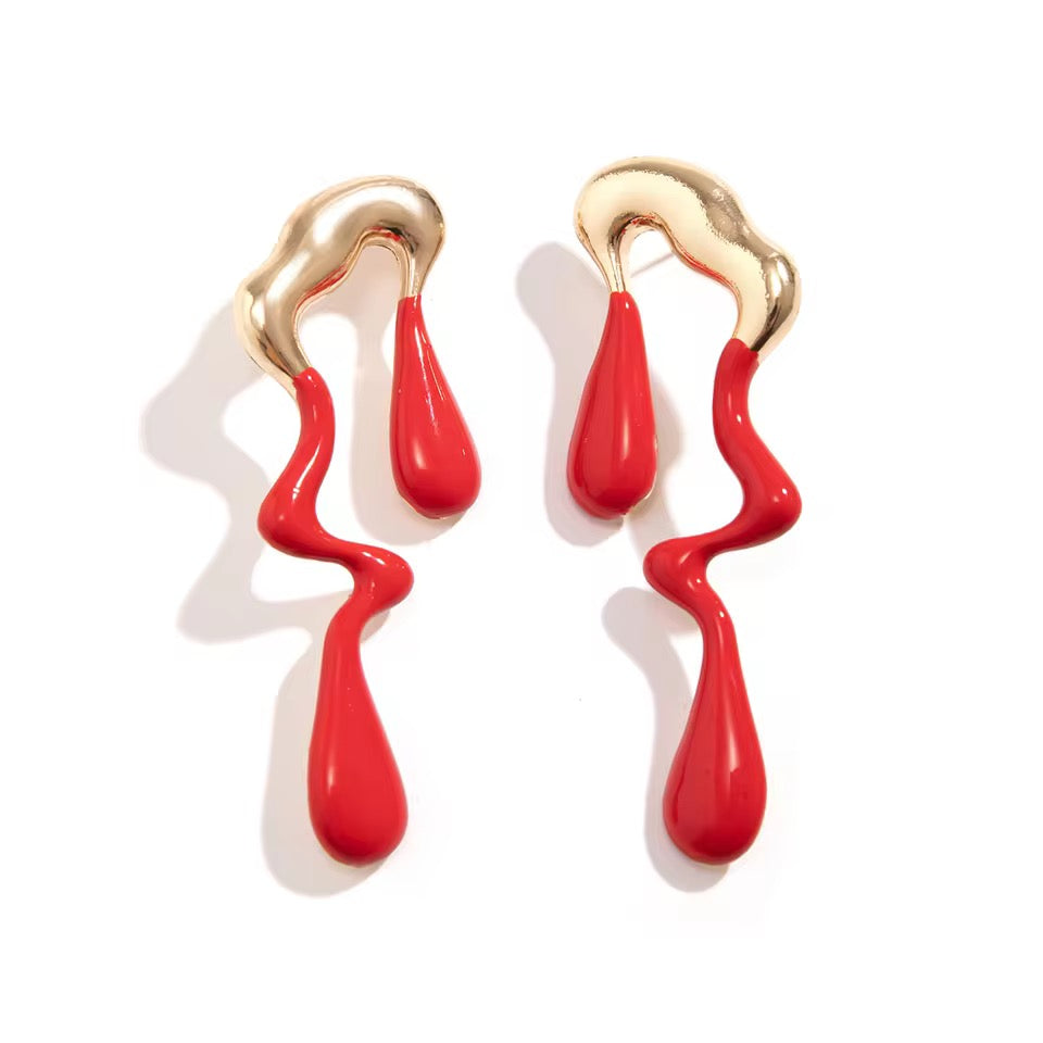 Punk Rebellious Rain Earrings earrings LUNARITY GARAGE