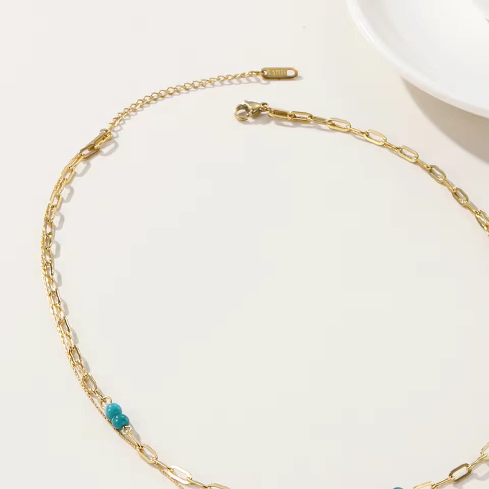 Boho Azure Necklace necklaces LUNARITY GARAGE