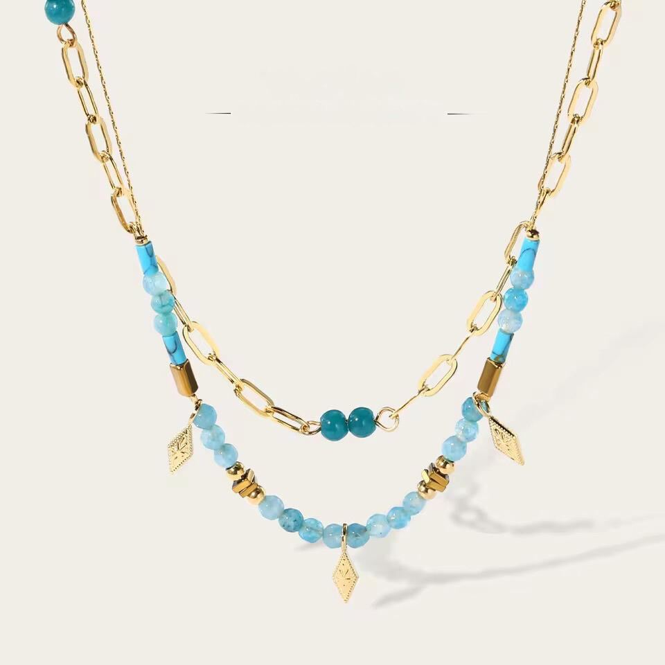 Boho Azure Necklace necklaces LUNARITY GARAGE   