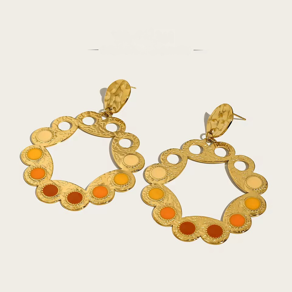 Vintage Gold Mosaic Earrings earrings LUNARITY GARAGE