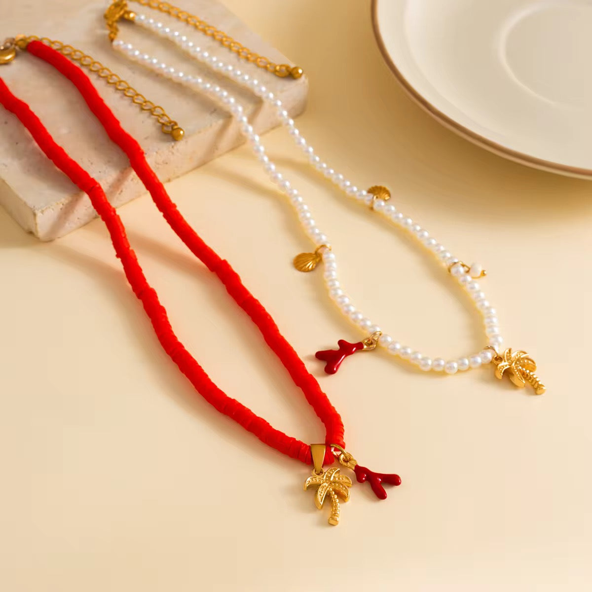 Boho Coconut Tree Necklace necklaces LUNARITY GARAGE