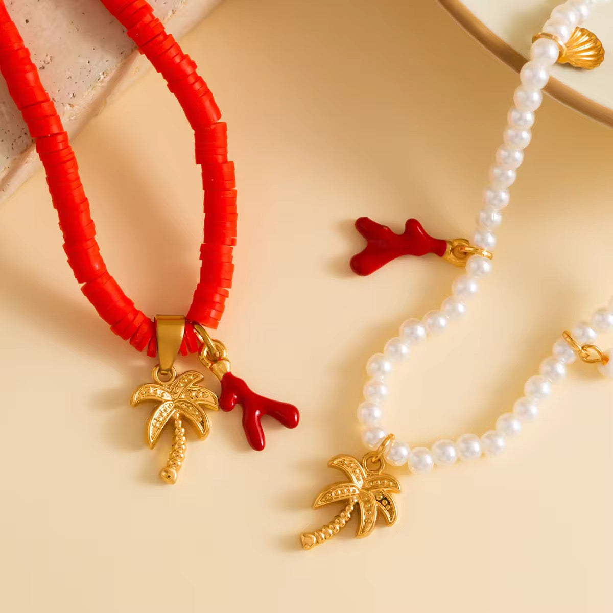 Boho Coconut Tree Necklace necklaces LUNARITY GARAGE