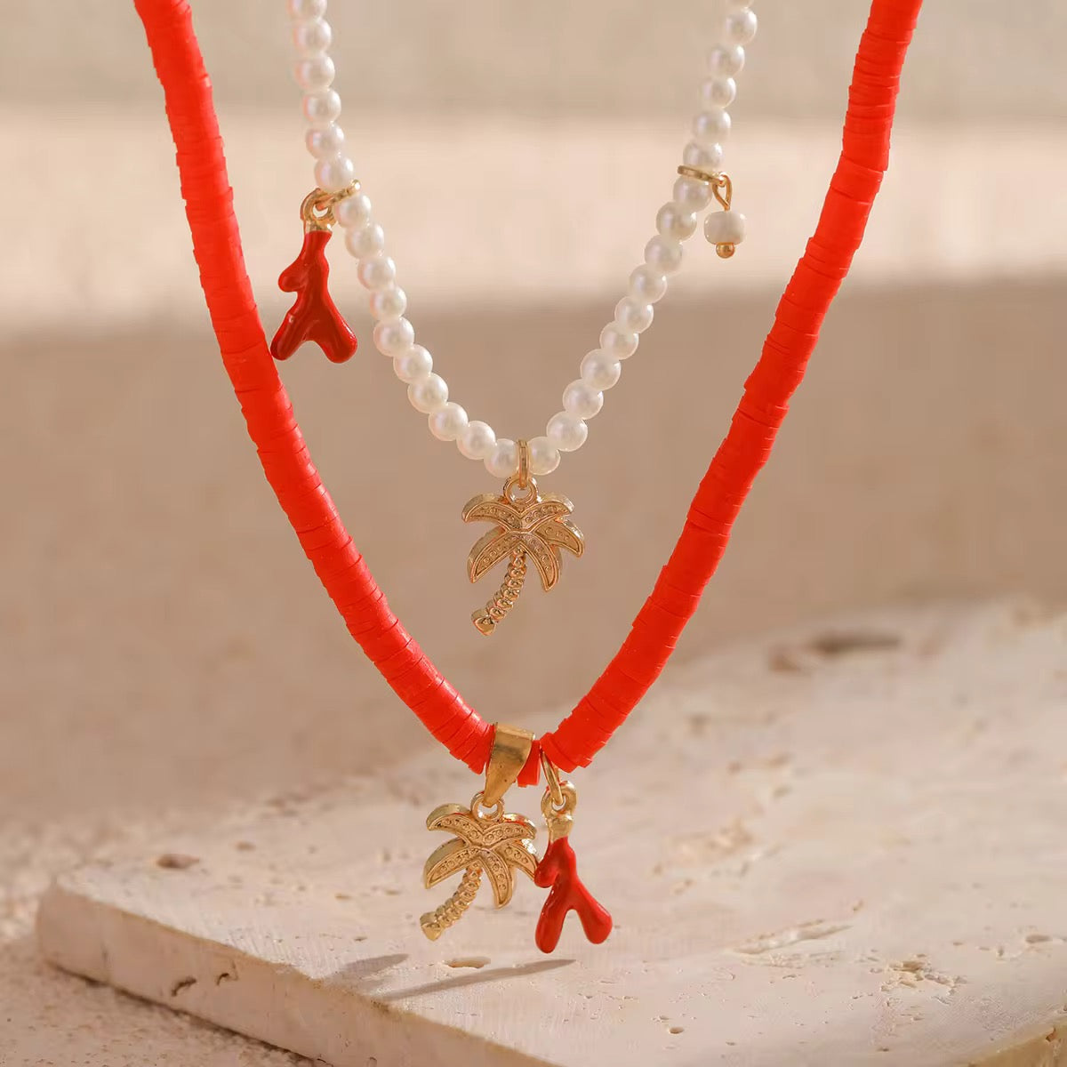 Boho Coconut Tree Necklace necklaces LUNARITY GARAGE