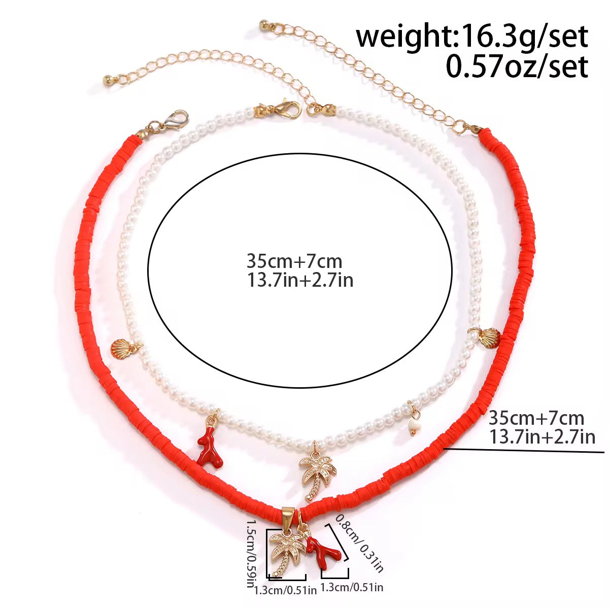 Boho Coconut Tree Necklace necklaces LUNARITY GARAGE