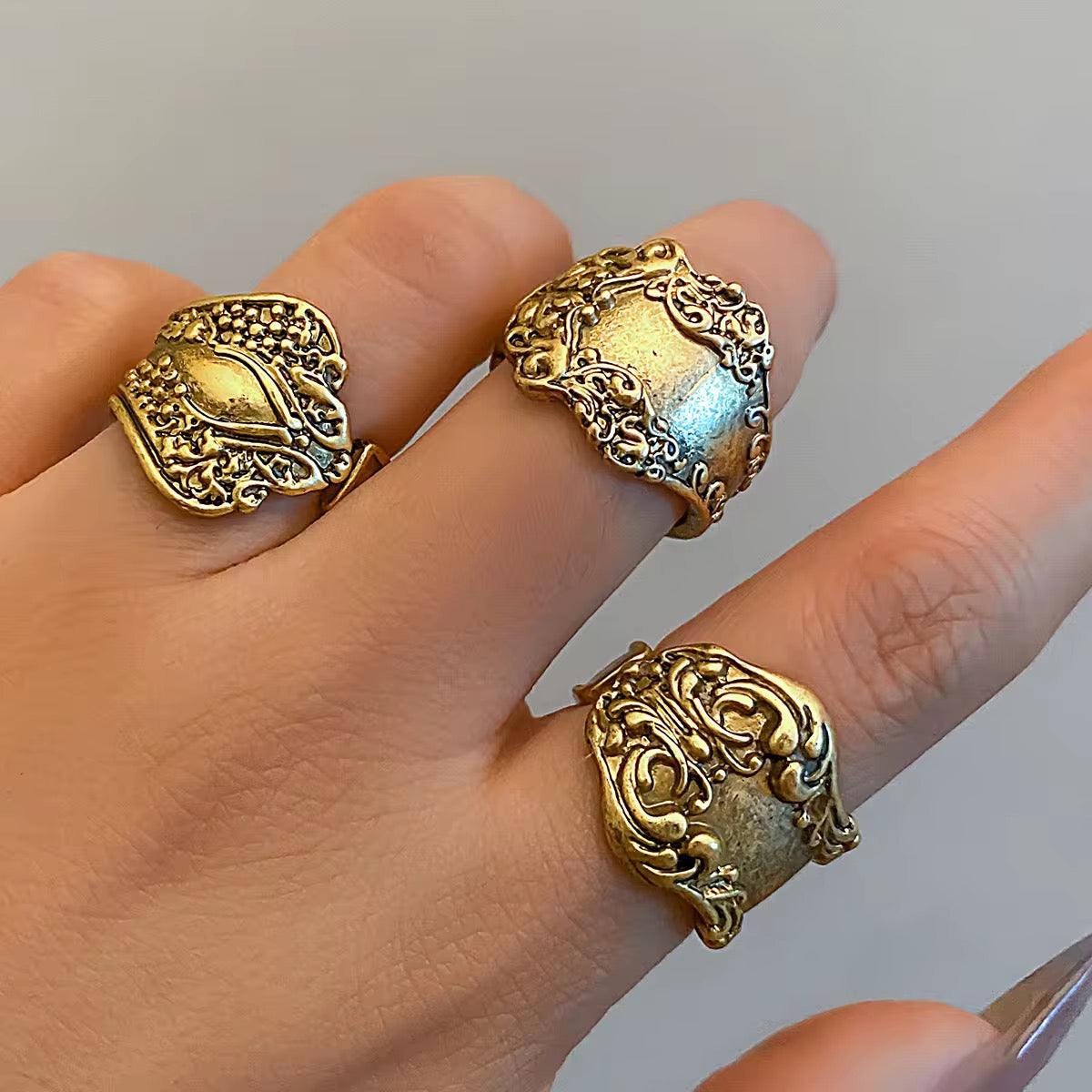 Vintage Punk Ring Set ring LUNARITY GARAGE   