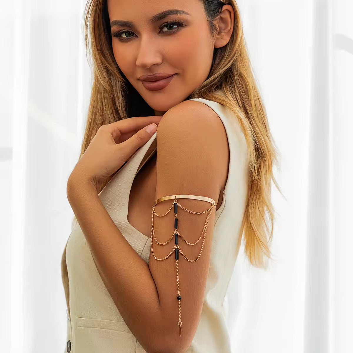 Boho Indian Dance Arm Cuff arm bracelet LUNARITY GARAGE