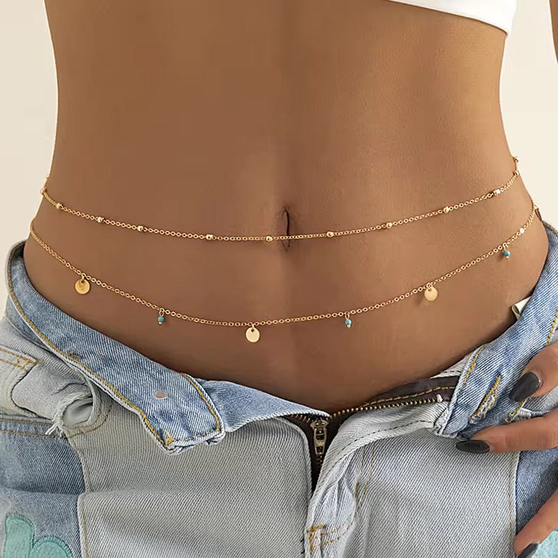 Boho Minimalist Symphony Waist Chain waist chain LUNARITY GARAGE Gold