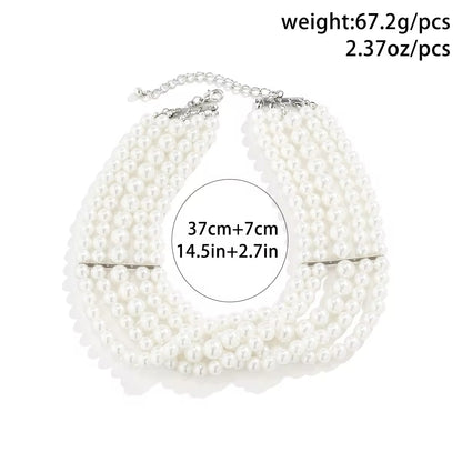 Aesthetic Korean Wedding Style Pearl Necklace necklaces LUNARITY GARAGE   