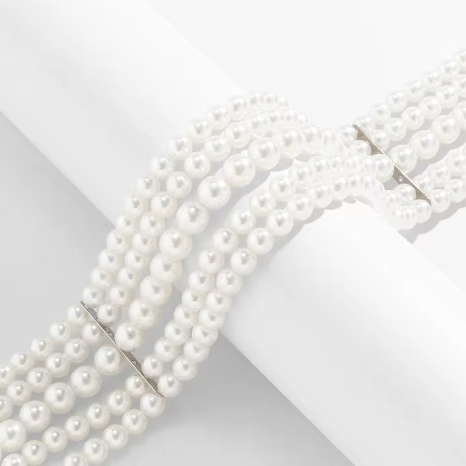 Aesthetic Korean Wedding Style Pearl Necklace necklaces LUNARITY GARAGE