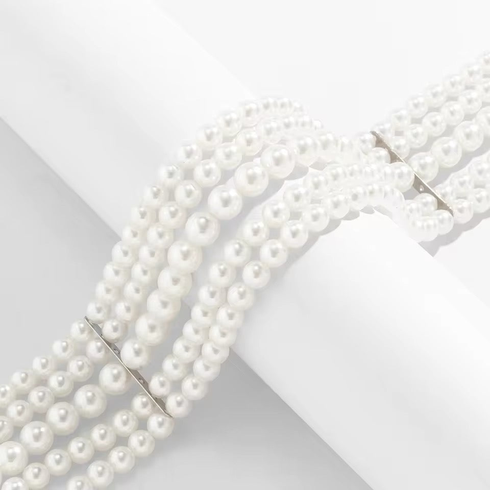 Aesthetic Korean Wedding Style Pearl Necklace necklaces LUNARITY GARAGE   