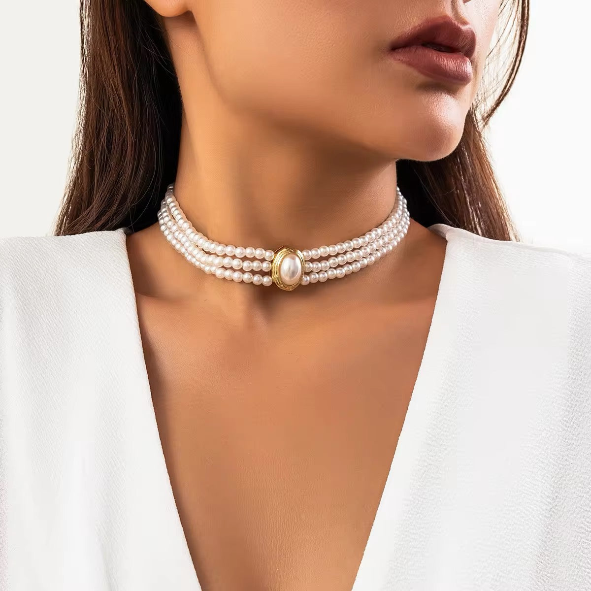 Romantic White Choker Necklace necklaces LUNARITY GARAGE   