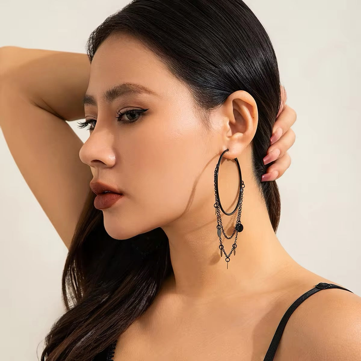 Gothic Black Metal Earrings earrings LUNARITY GARAGE   