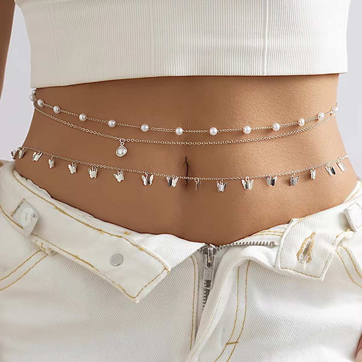 Bohemian Butterfly Waist Chain waist chain LUNARITY GARAGE Silver