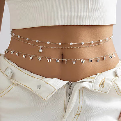 Bohemian Butterfly Waist Chain waist chain LUNARITY GARAGE Silver  