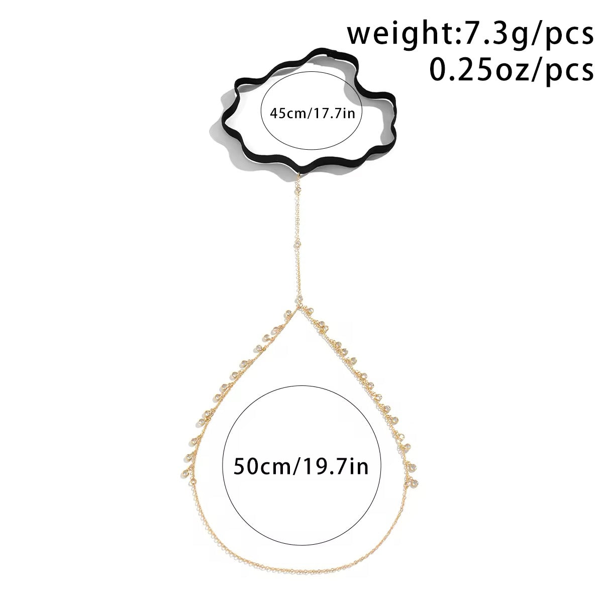 Bohemian Minimalist Crystal Leg Chain leg Chain LUNARITY GARAGE