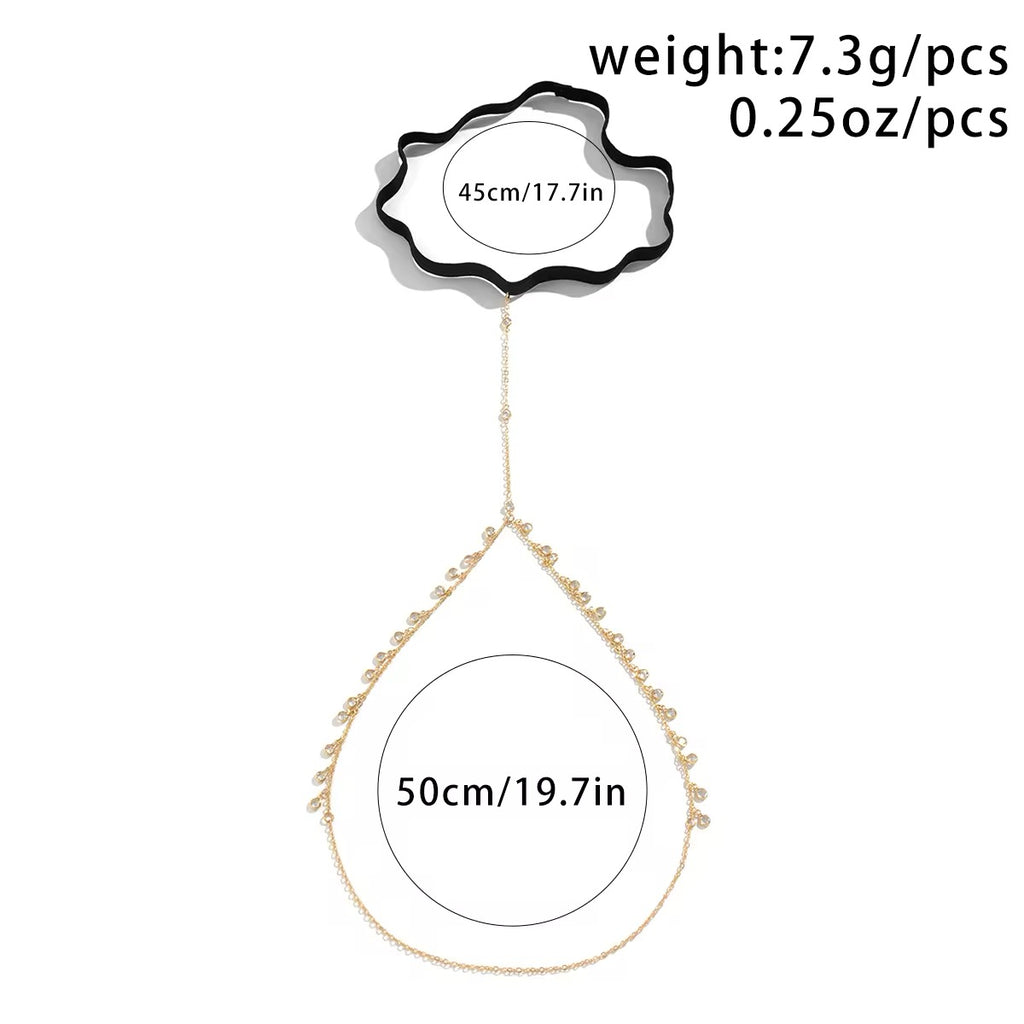 Bohemian Minimalist Crystal Leg Chain leg Chain LUNARITY GARAGE   