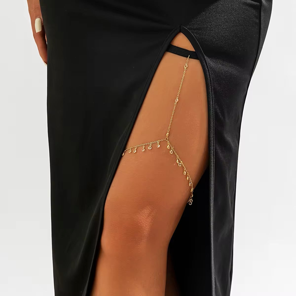Bohemian Minimalist Crystal Leg Chain leg Chain LUNARITY GARAGE