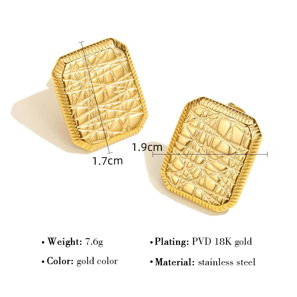 Tarnish-Free Minimalist Geometric Stud Earrings earrings LUNARITY GARAGE