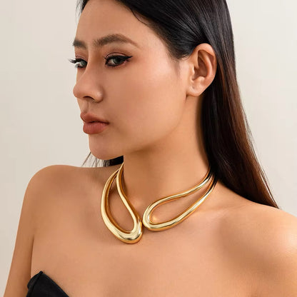 African Tribal Exaggerated Collar Choker Necklace necklaces LUNARITY GARAGE   