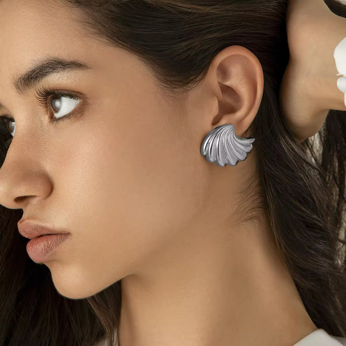 Vintage Small Metal Stud Earrings earrings LUNARITY GARAGE