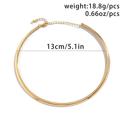 Minimalist Retro Aesthetic Round Torques Collar Necklace necklaces LUNARITY GARAGE   