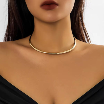 Minimalist Retro Aesthetic Round Torques Collar Necklace necklaces LUNARITY GARAGE   