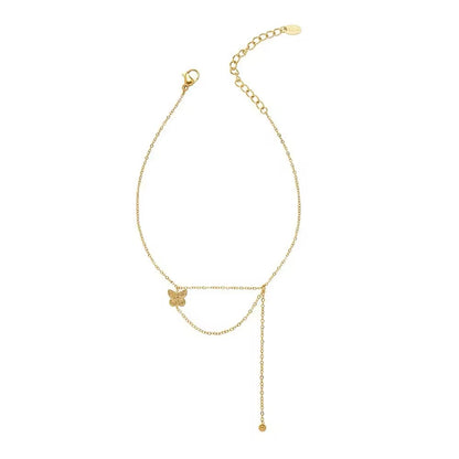 Cute Minimalist Butterfly Chain Anklet anklet LUNARITY GARAGE   