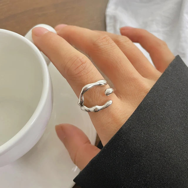 Unique Minimal Alien Y Shape Ring ring LUNARITY GARAGE