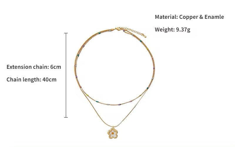 Minimalist Sweet Daisy Flower Pendant Necklace necklaces LUNARITY GARAGE