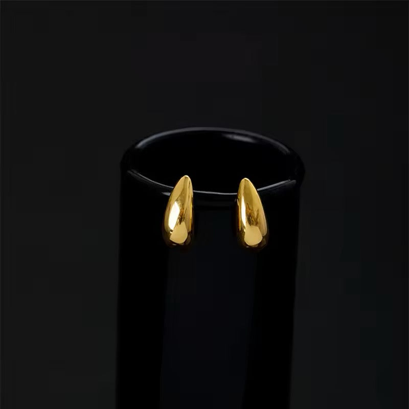 Minimalist Stainless Steel Water Drop Stud Earrings earrings LUNARITY GARAGE