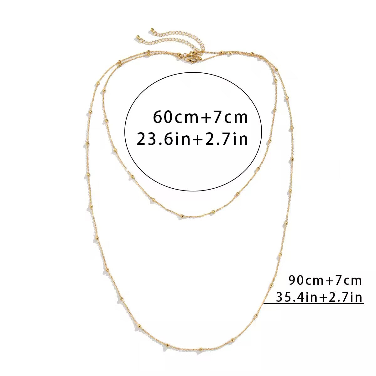 Exaggerated Beaded Charm Long Chain Necklace necklaces LUNARITY GARAGE