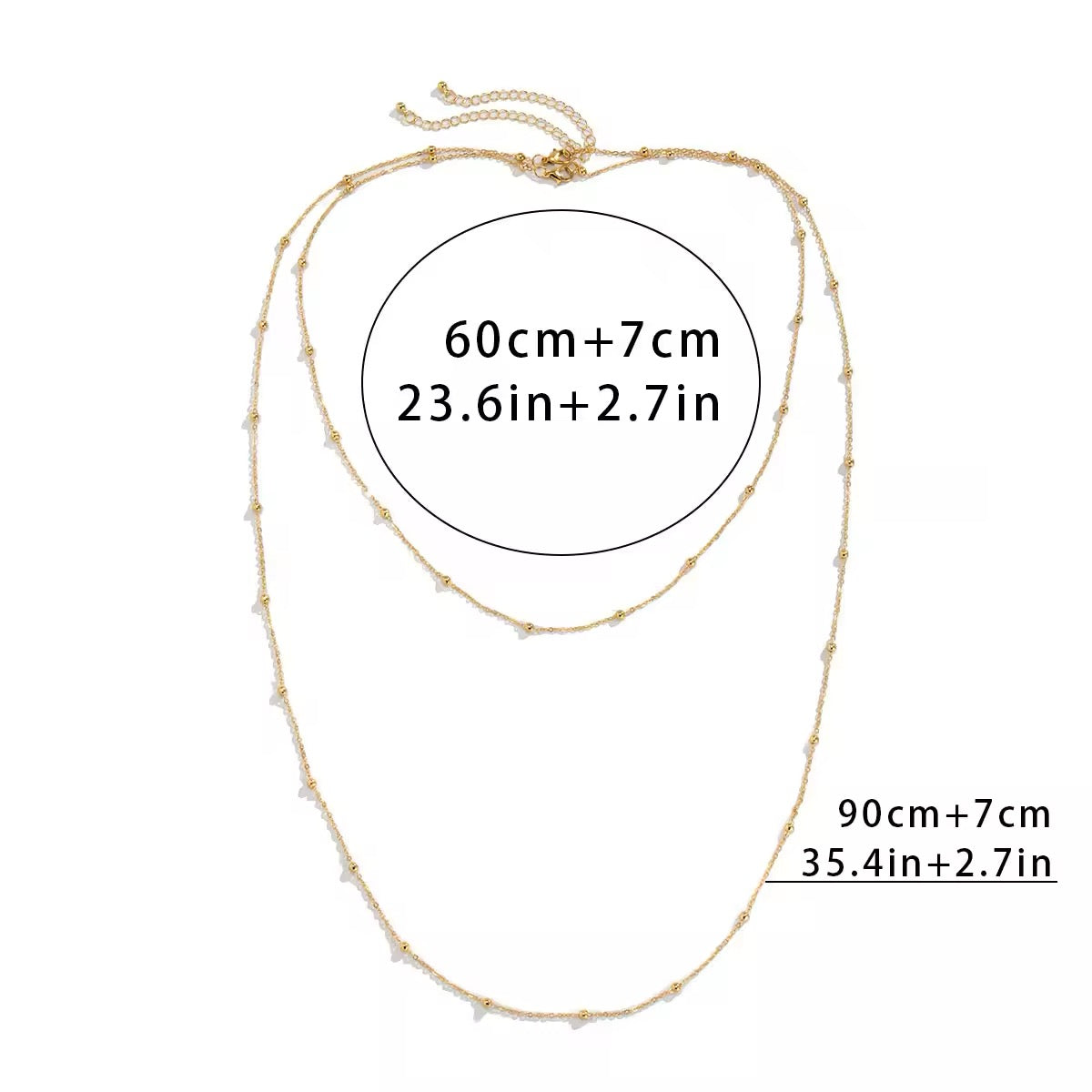 Exaggerated Beaded Charm Long Chain Necklace necklaces LUNARITY GARAGE   