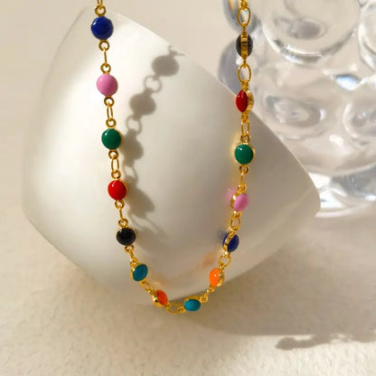 Summer Jewelry Sets – Colorful Bracelet and Necklace set LUNARITY GARAGE Necklace  