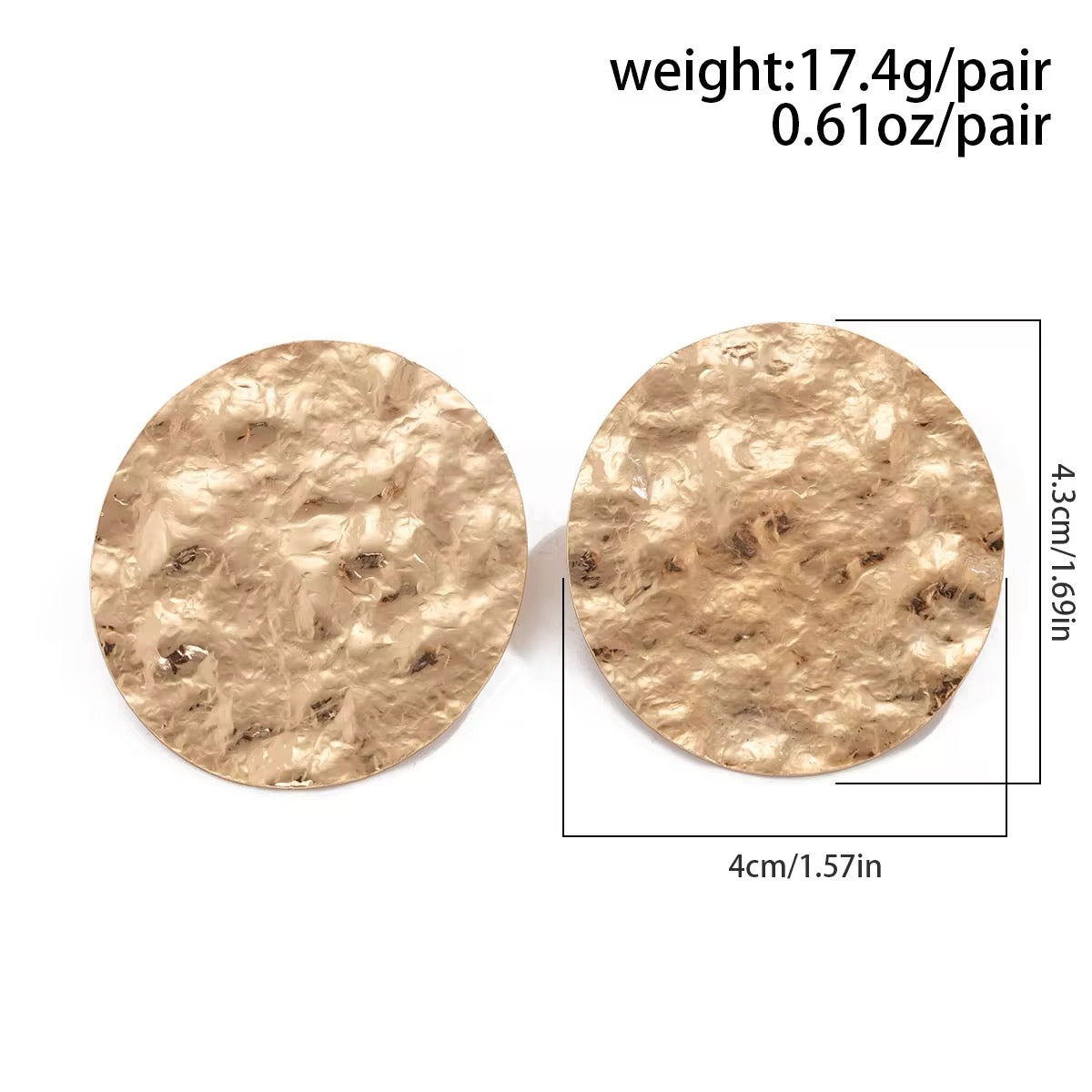 Unique Melting Circle Surface Shaped Stud Earrings earrings LUNARITY GARAGE