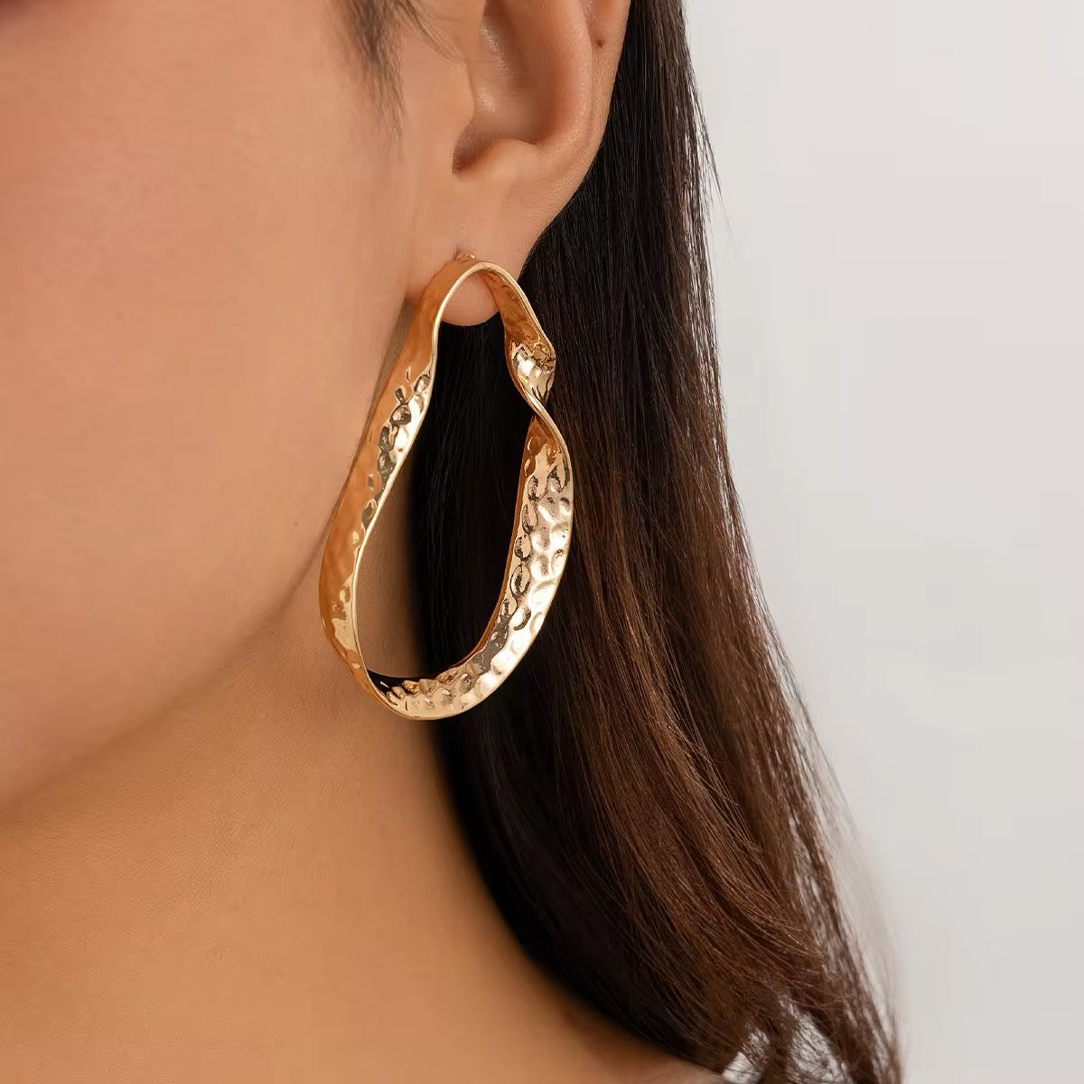 Vintage Twisted Irregular Hollow Circle Drop Earrings earrings LUNARITY GARAGE   