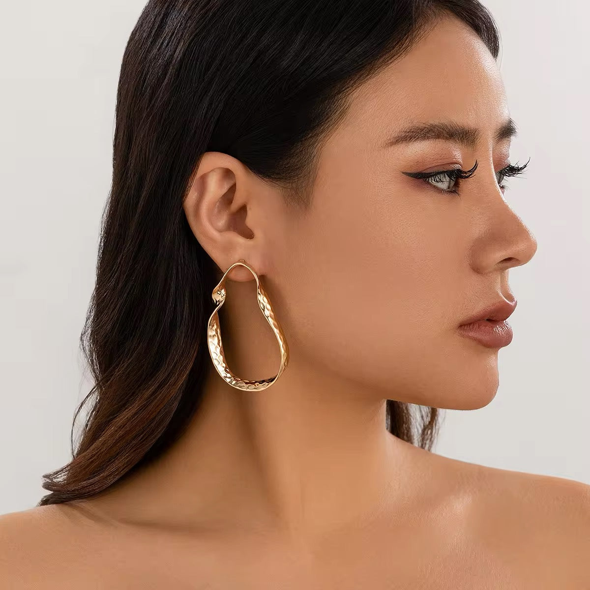 Vintage Twisted Irregular Hollow Circle Drop Earrings earrings LUNARITY GARAGE