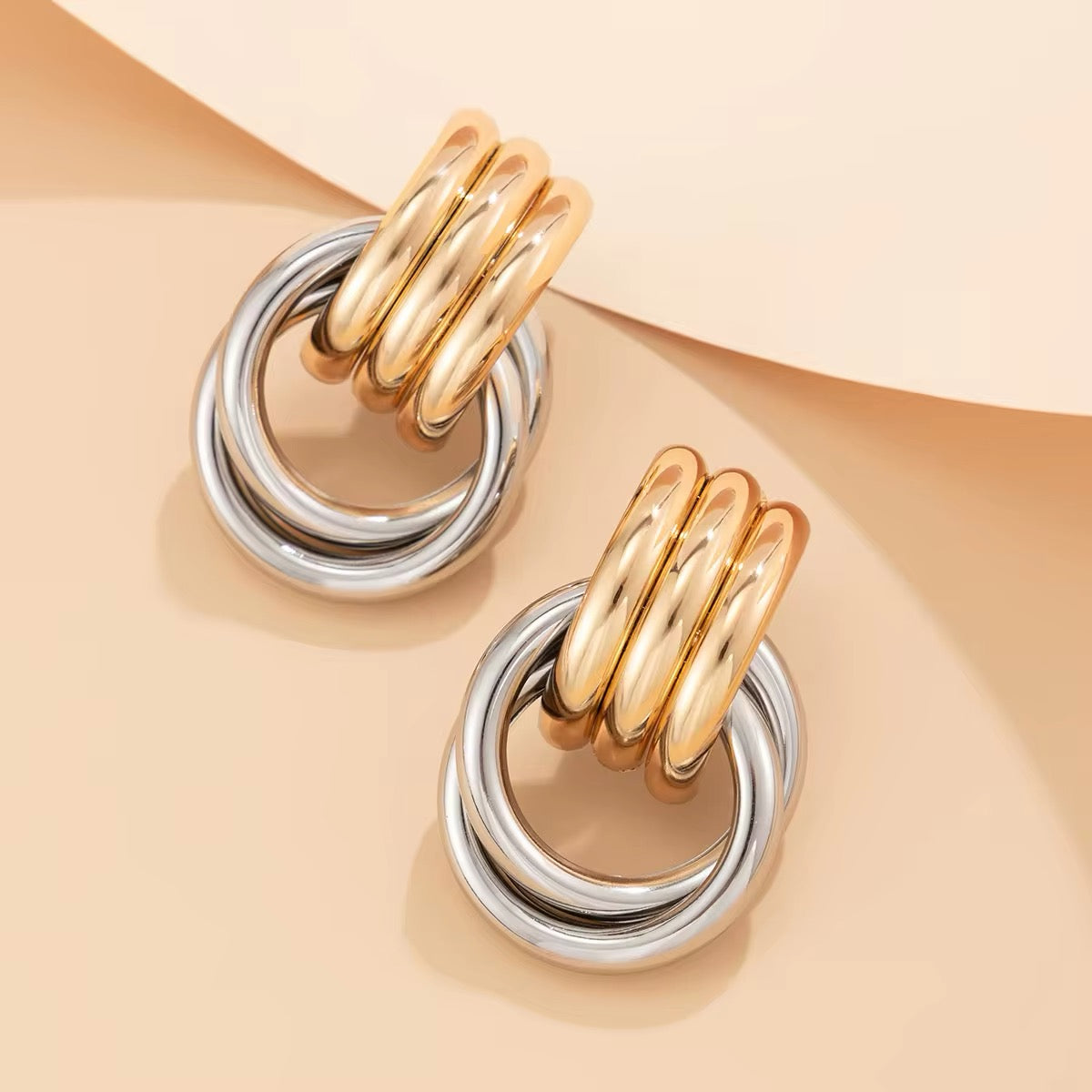 Creative Multilayer Round Circle Stud Earrings earrings LUNARITY GARAGE