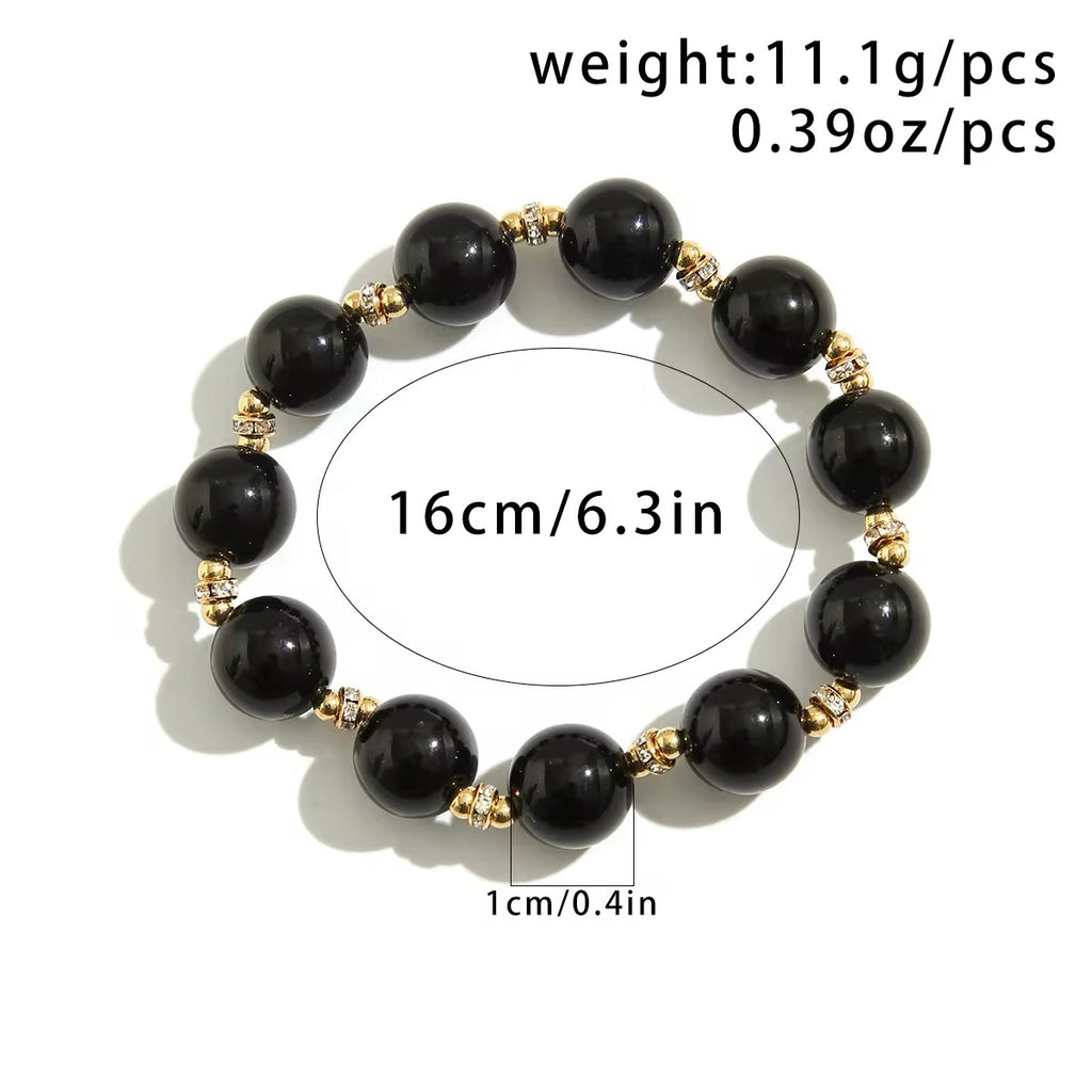 Vintage Elegance Imitation Pearls Simple Bracelet bracelets LUNARITY GARAGE   