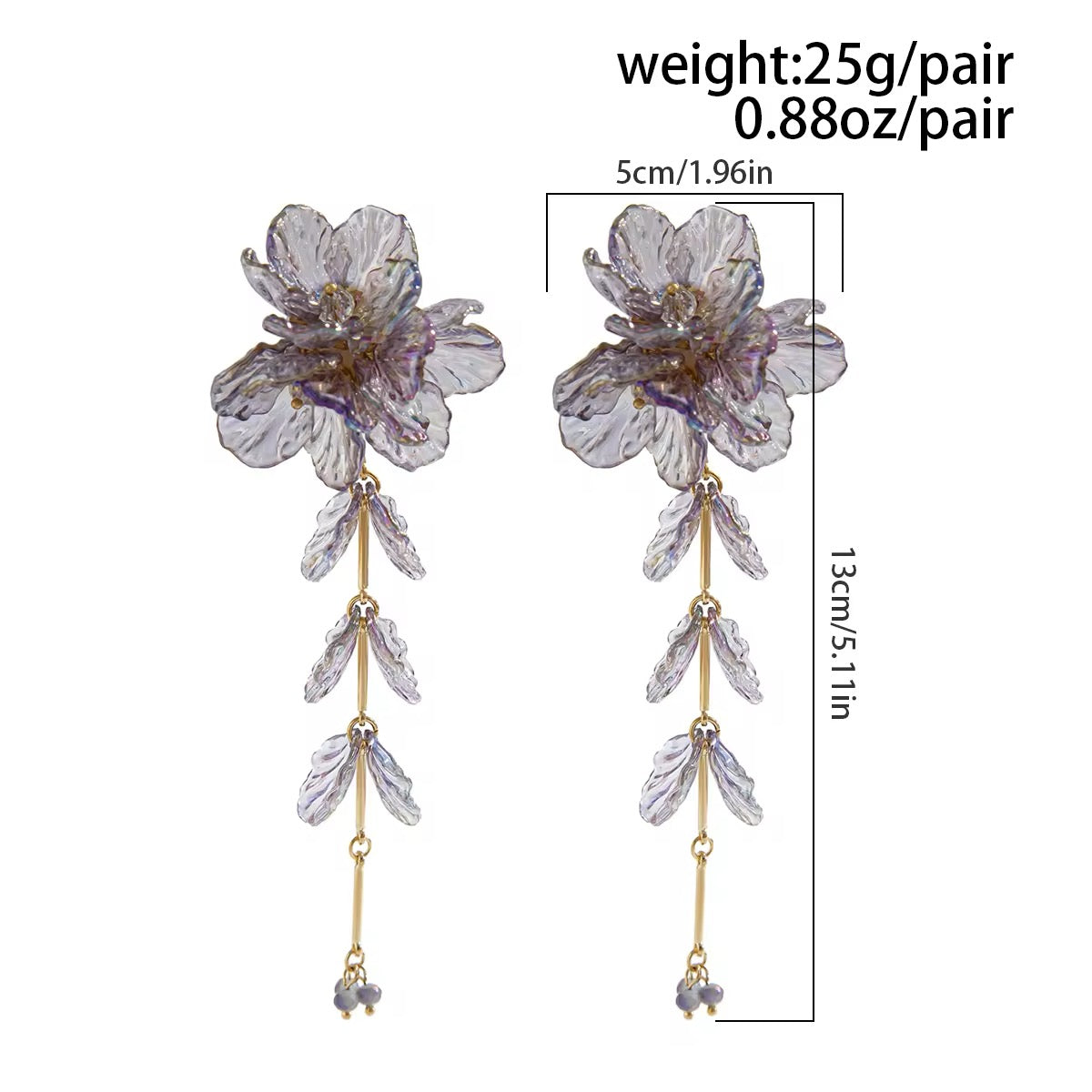 Elegant Charming Scallop Festival Flowers Earrings earrings LUNARITY GARAGE