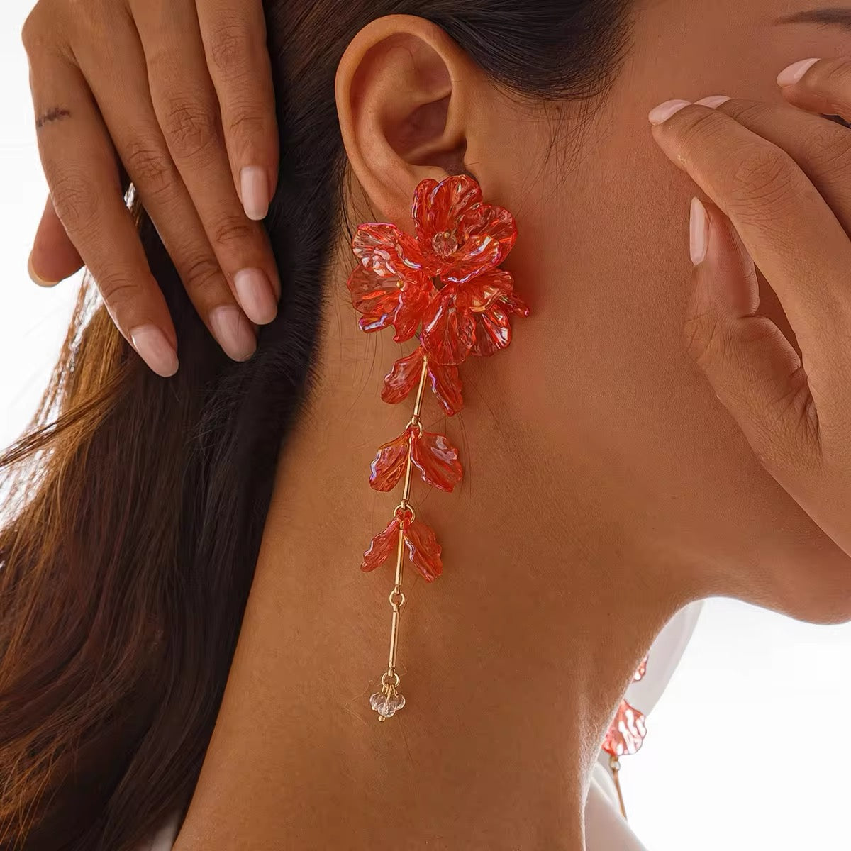 Elegant Charming Scallop Festival Flowers Earrings earrings LUNARITY GARAGE