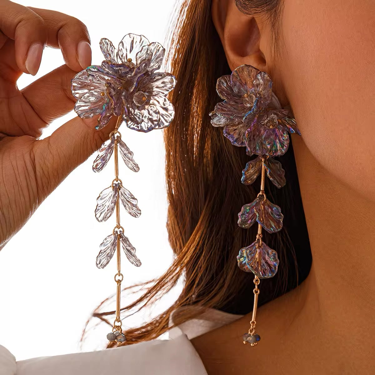 Elegant Charming Scallop Festival Flowers Earrings earrings LUNARITY GARAGE