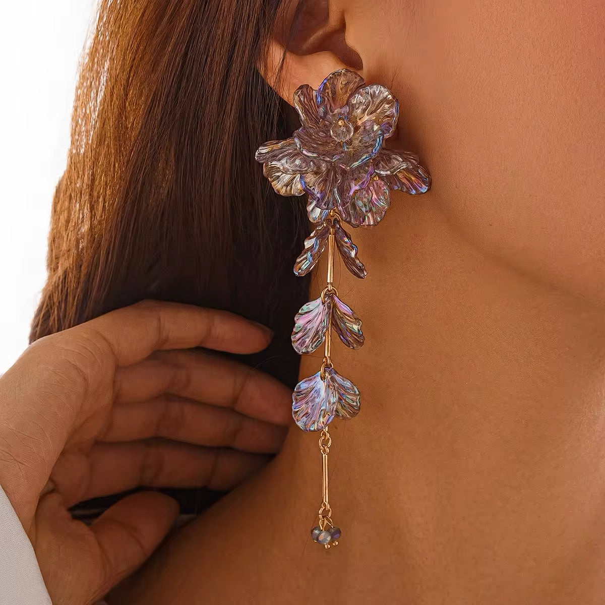 Elegant Charming Scallop Festival Flowers Earrings earrings LUNARITY GARAGE